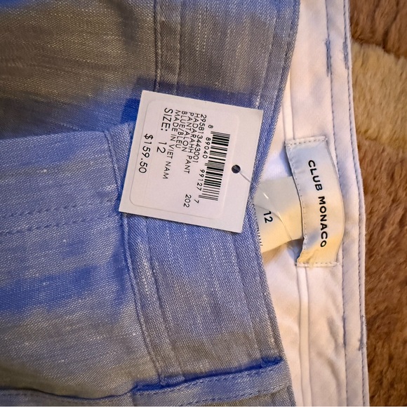 NEW WITH TAGS Light Blue Women's Cropped Pants Size 12 - Picture 4 of 4